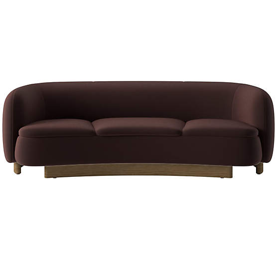 Muir Curved Sofa Luca Espresso by Lawson-Fenning