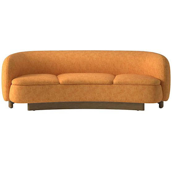 Muir Curved Sofa Dream Ginger Tea by Lawson-Fenning