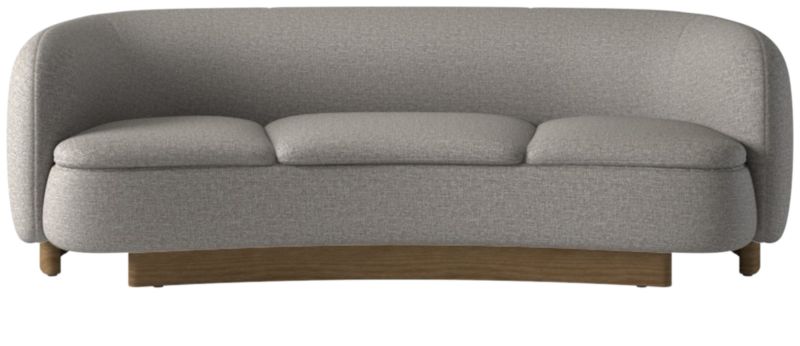 Viewing product image Muir Curved Sofa Taylor Felt Grey by Lawson-Fenning - image 1 of 8