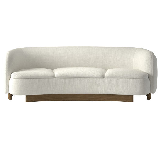 Muir Curved Sofa Lindy Snow by Lawson-Fenning