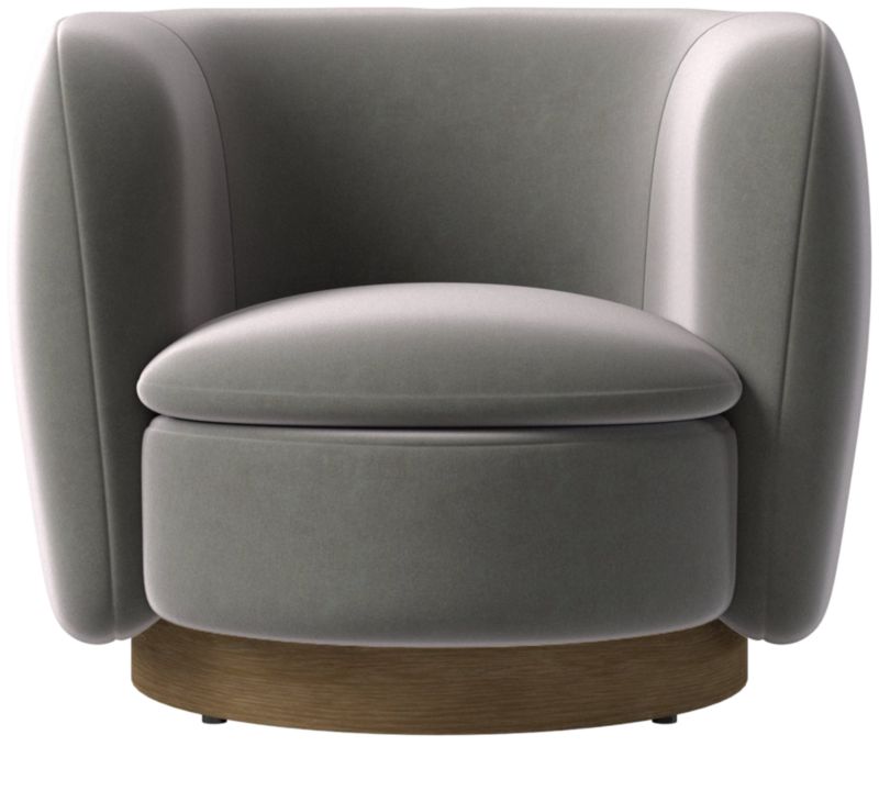 Muir Swivel Chair Luca Storm by Lawson-Fenning - image 0 of 8