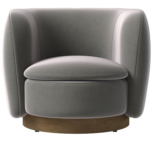 Muir Swivel Chair Luca Storm by Lawson-Fenning