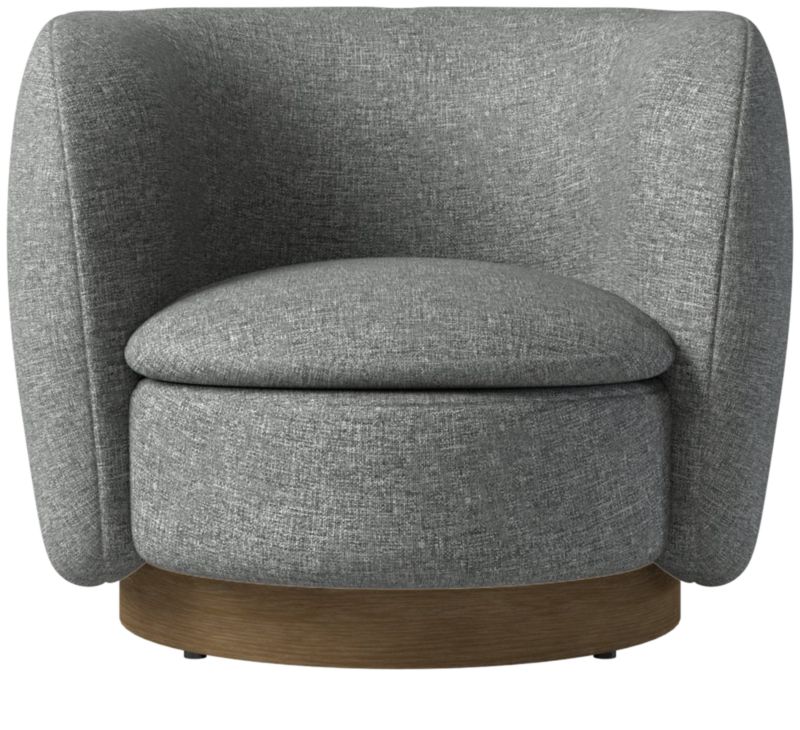 Muir Swivel Chair Hatch Charcoal by Lawson-Fenning - image 0 of 8