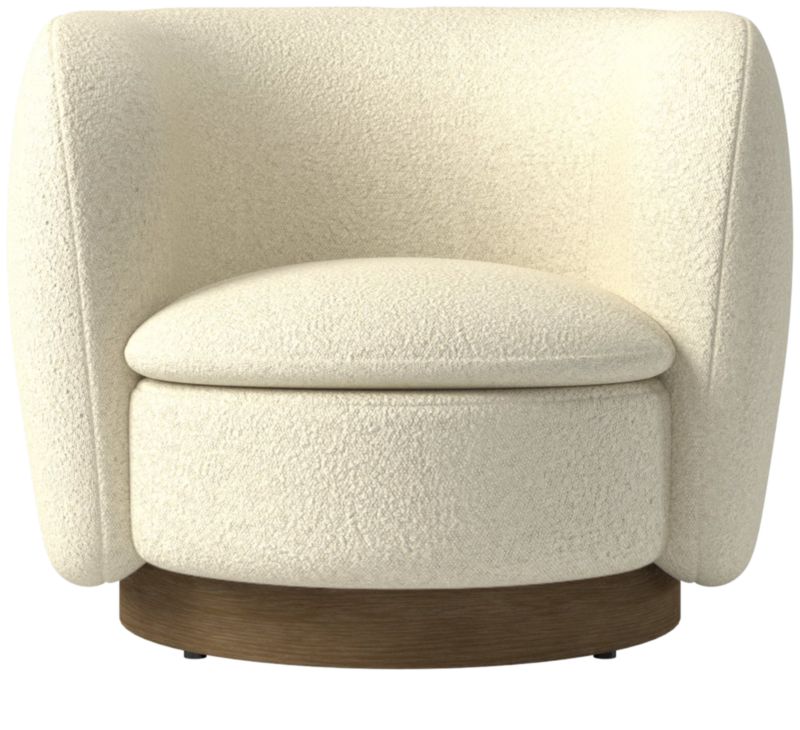 Muir Swivel Chair Bloce Cream by Lawson-Fenning - image 0 of 8