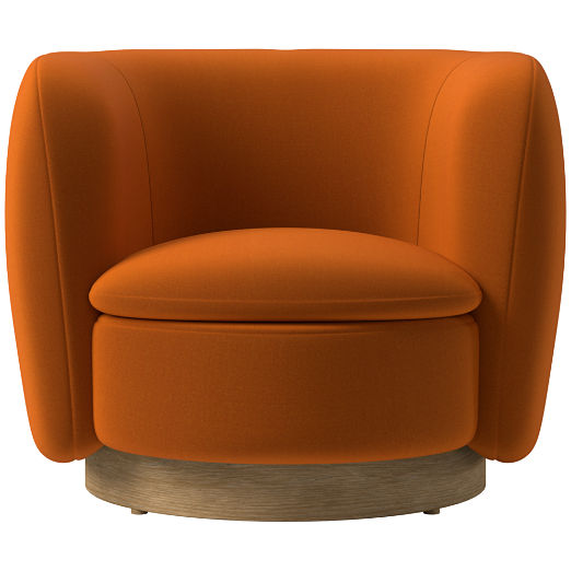 Muir Swivel Chair Luca Russet by Lawson-Fenning