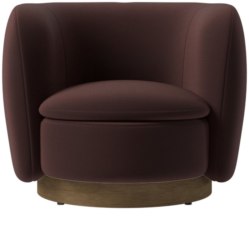 Muir Swivel Chair Luca Espresso by Lawson-Fenning - image 0 of 8