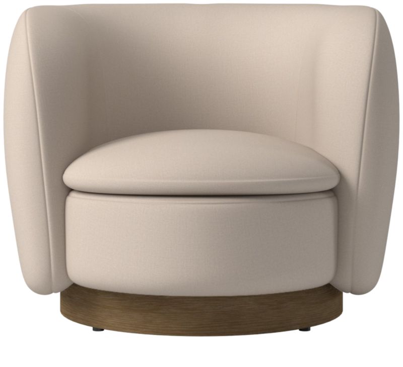 Muir Swivel Chair Luca Bone by Lawson-Fenning - image 0 of 8