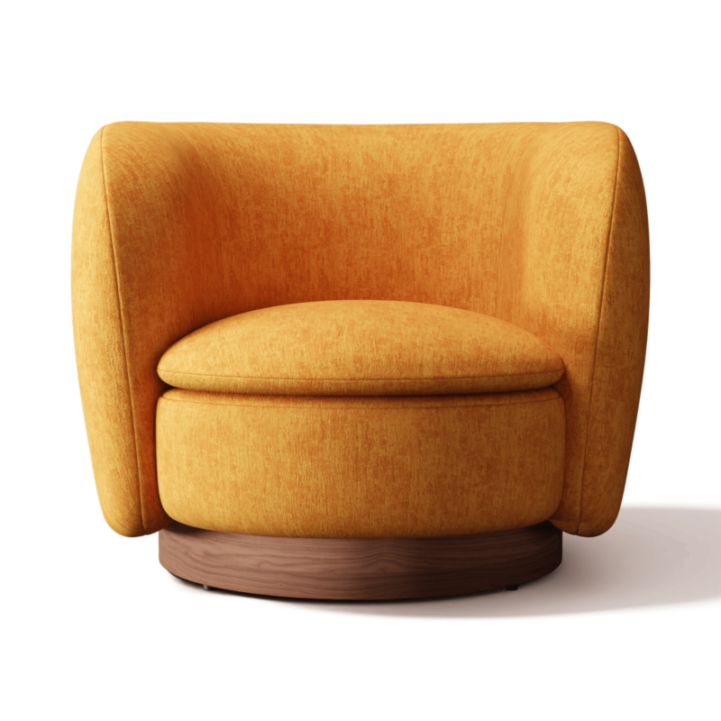 Muir Swivel Chair Dream Ginger Tea - image 0 of 7
