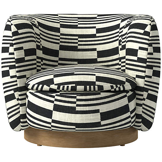 Muir Swivel Chair Piano Domino by Lawson-Fenning