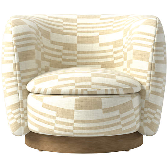 Muir Swivel Chair Piano Cloud by Lawson-Fenning