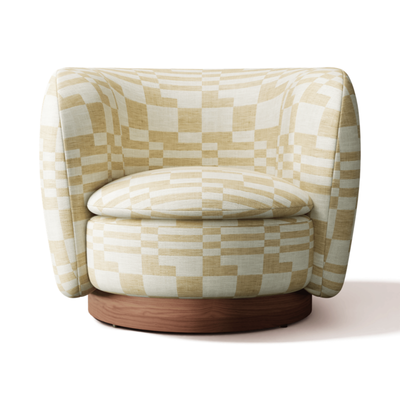 Muir Swivel Chair Piano Cloud - image 0 of 7