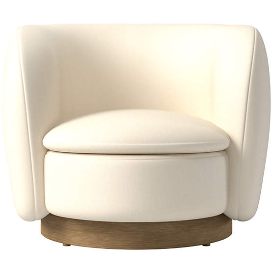 Muir Swivel Chair Kanvas Sand by Lawson-Fenning