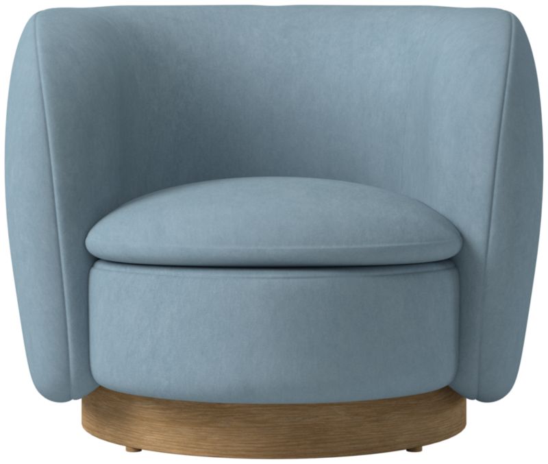 Muir Swivel Chair Lisbon Wedgewood by Lawson-Fenning - image 0 of 8