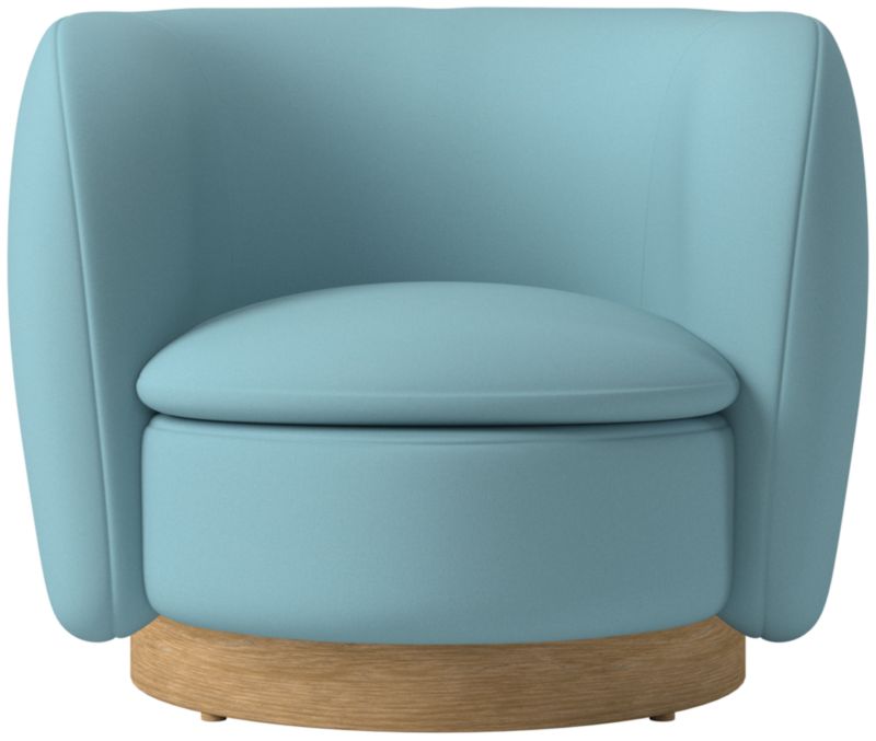 Muir Swivel Chair Logan Iceberg by Lawson-Fenning - image 0 of 7