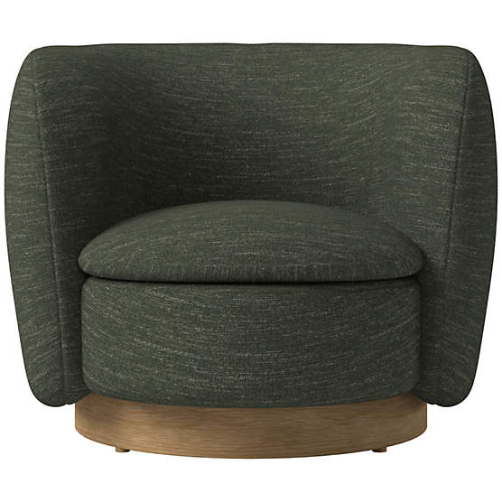 Muir Swivel Chair Curious Evergreen by Lawson-Fenning