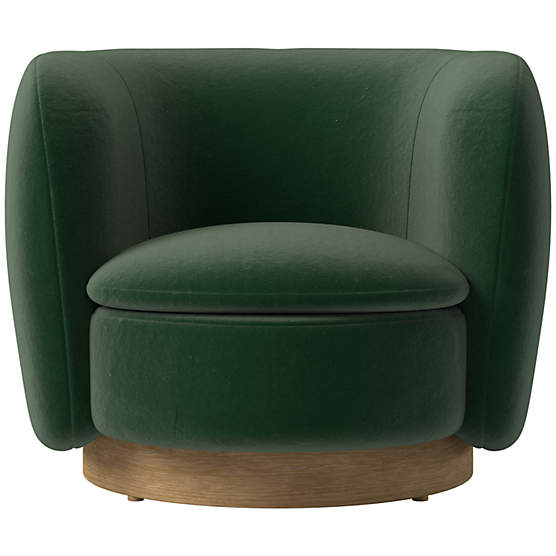 Muir Swivel Chair Luca Juniper by Lawson-Fenning