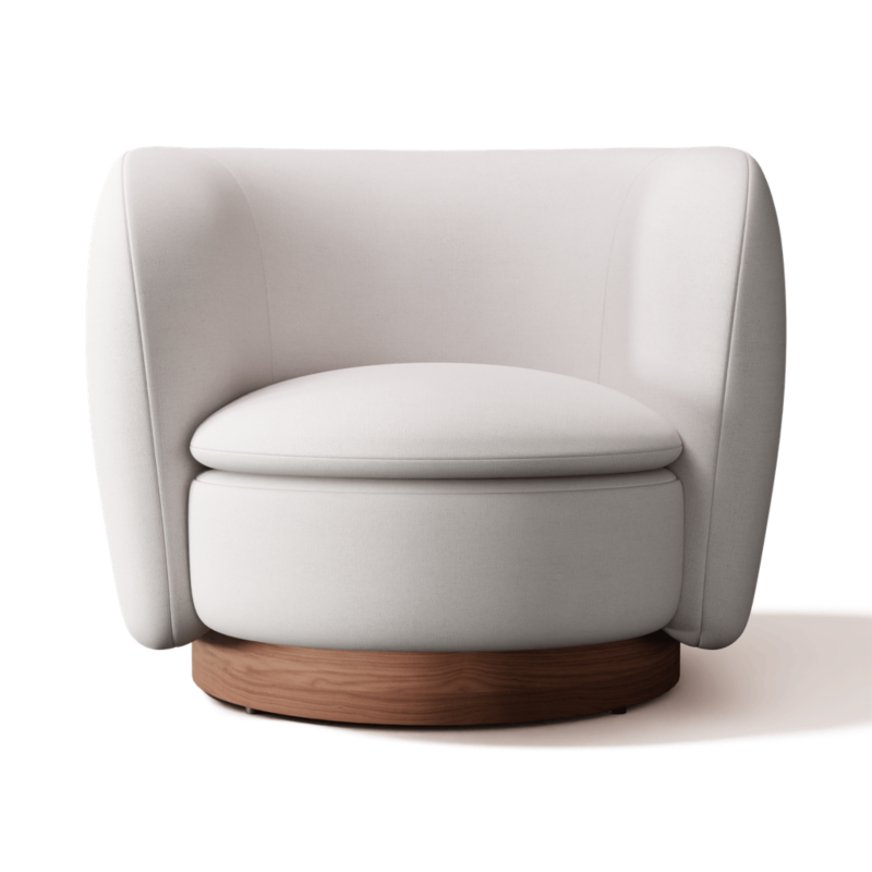 Muir Swivel Chair Nomad Pebble - image 0 of 7