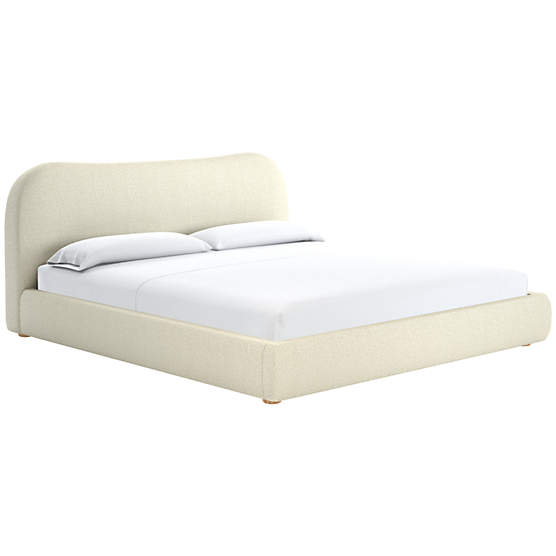 Diana King Bed Bloce Cream