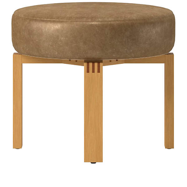 Cb2 on sale leather stool