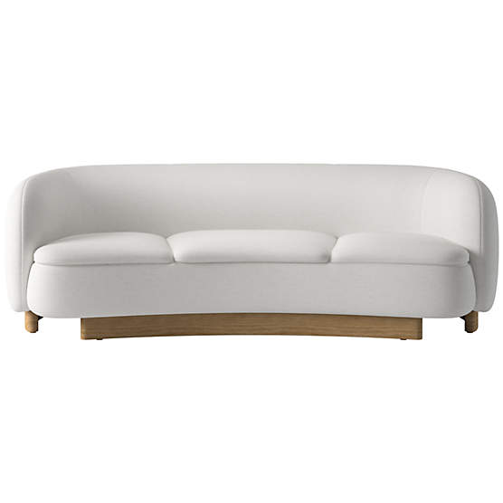 Muir Curved Sofa Curious Linen by Lawson-Fenning