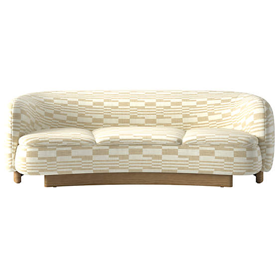 Muir 90" Curved Sofa Piano Cloud