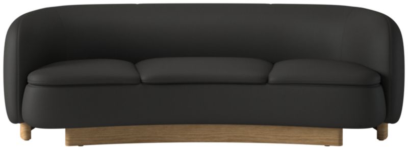 Muir Curved Sofa Kanvas Ebony by Lawson-Fenning - image 0 of 7