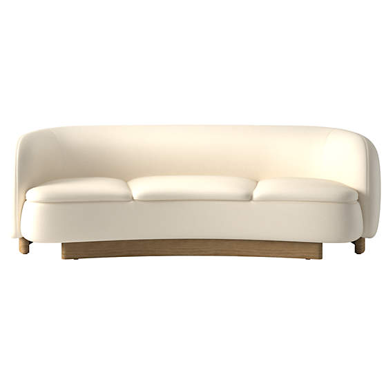 Muir Curved Sofa Kanvas Sand by Lawson-Fenning
