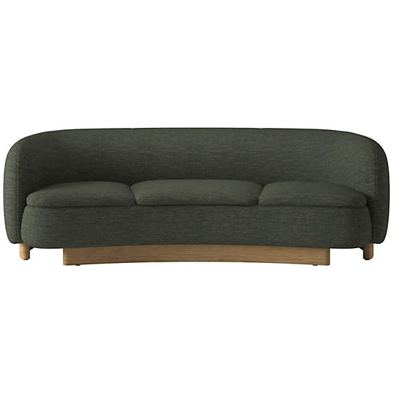 Muir Curved Sofa Curious Evergreen by Lawson-Fenning