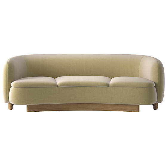 Muir 90" Curved Sofa Luca Camel