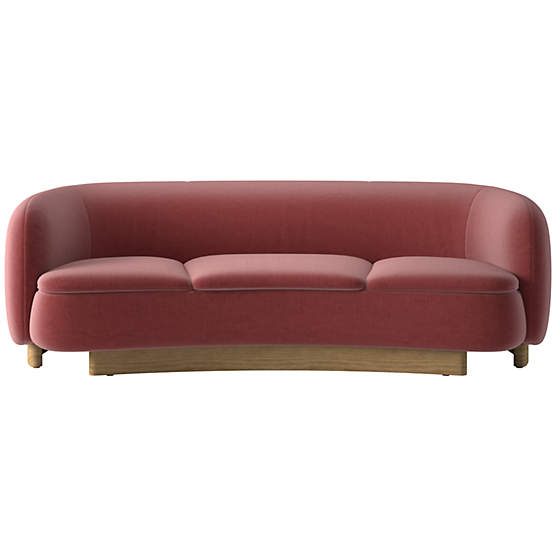Muir Curved Sofa Luca Rose by Lawson-Fenning