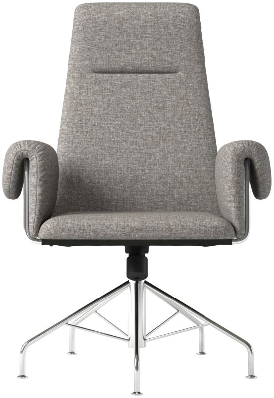 Saviti Offce Chair Taylor Felt Grey - image 0 of 9