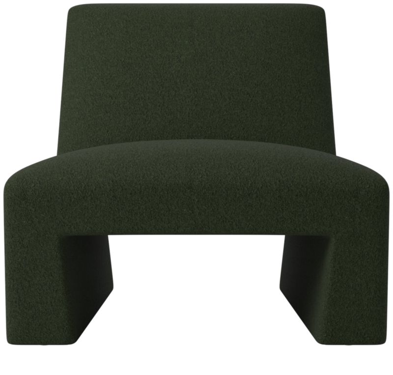 Dario Modern Green Boucle Accent Chair + Reviews CB2 Canada
