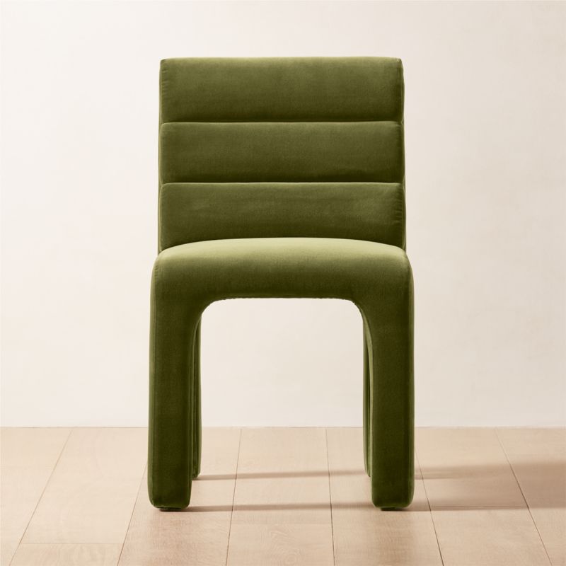 Forest green best sale velvet dining chair