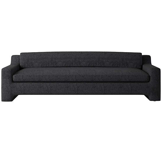 Durant Bloce Noir Fabric Sofa