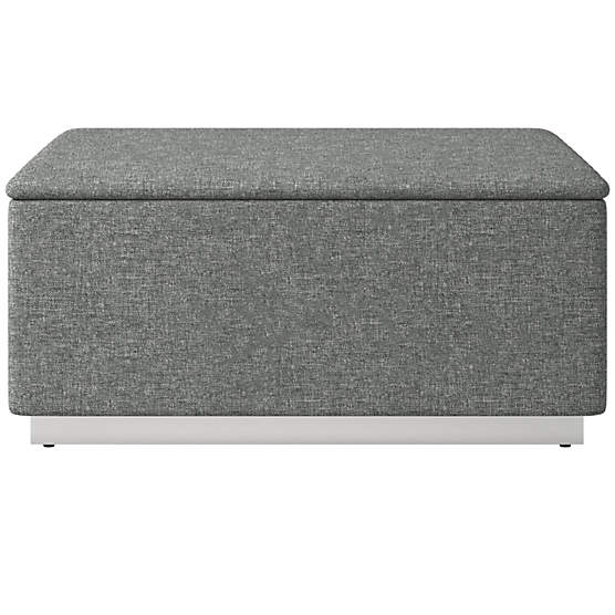 Salon Ottoman Hatch Charcoal