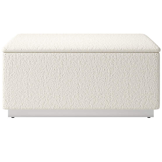 Salon Ottoman Wooly Sand