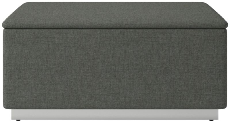 Salon Ottoman Taylor Charcoal - image 0 of 6