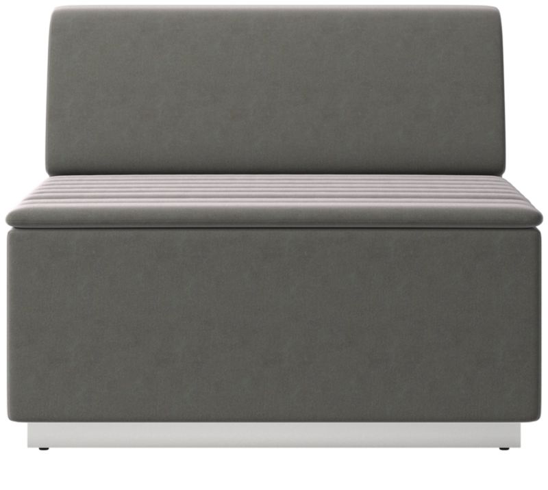 Salon Armless Chair Luca Storm CB2