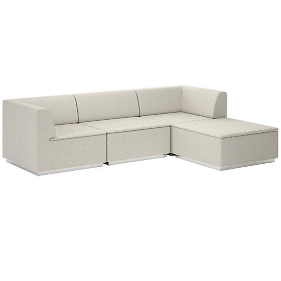 Salon 4-Piece Sectional Sofa Nomad Snow