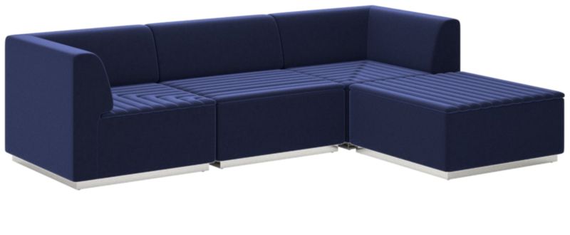 Salon 4-Piece Sectional Sofa Luca Eclipse - image 0 of 7