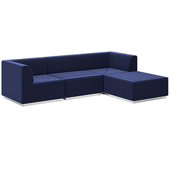 Salon 4-Piece Sectional Sofa Luca Eclipse