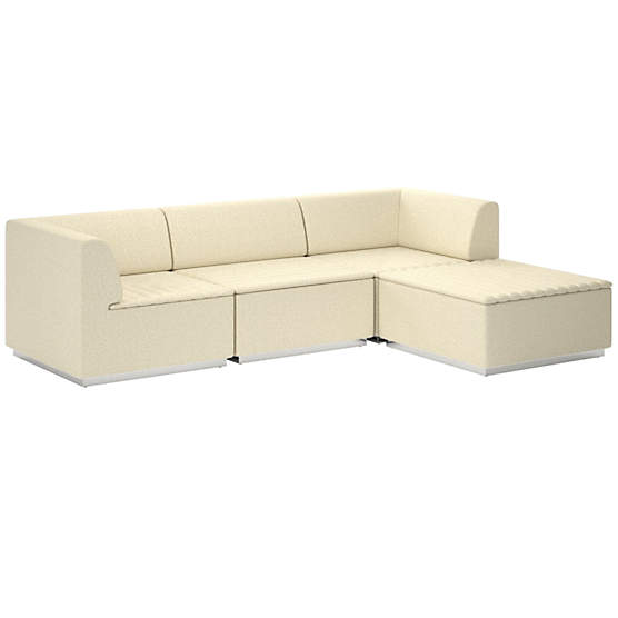 Salon 4-Piece Sectional Sofa Bloce Cream