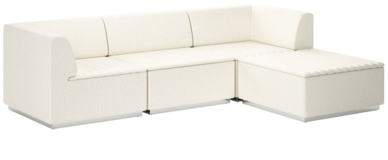 Salon 4-Piece Sectional Sofa Wooly Sand - image 0 of 7