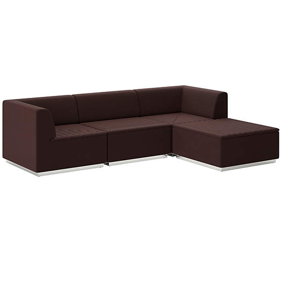 Salon 4-Piece Sectional Sofa Luca Espresso