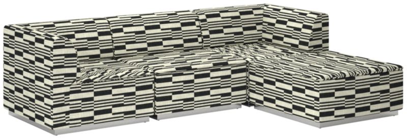 Salon 4-Piece Sectional Sofa Piano Domino - image 0 of 7