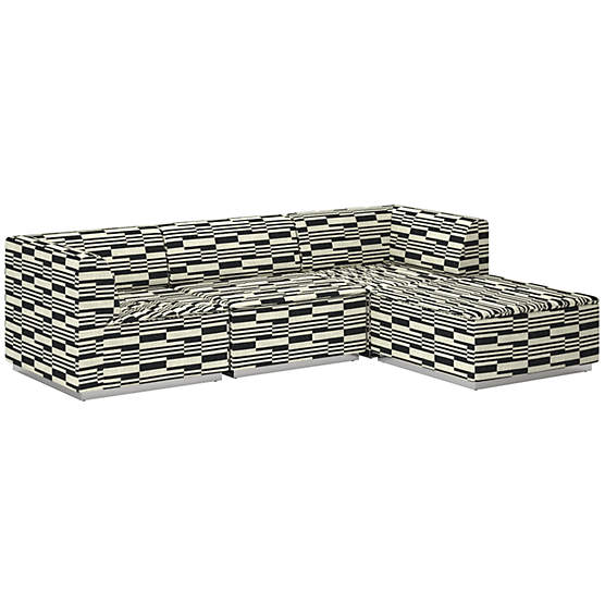 Salon 4-Piece Sectional Sofa Piano Domino