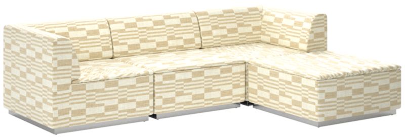 Salon 4-Piece Sectional Sofa Piano Cloud - image 0 of 7