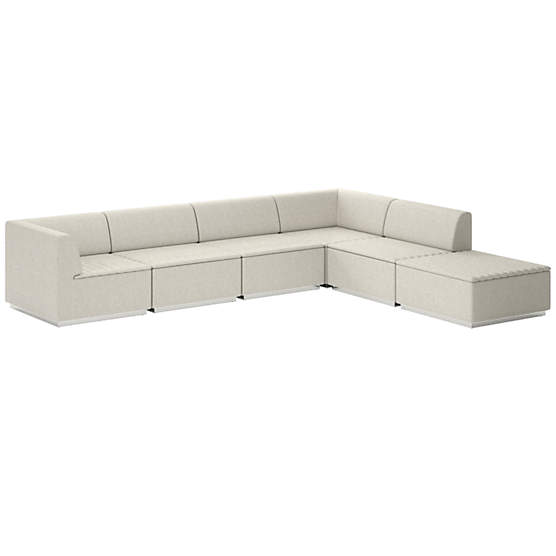 Salon 6-Piece Sectional Sofa Nomad Snow