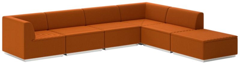 Salon 6-Piece Sectional Sofa Luca Russet - image 0 of 7