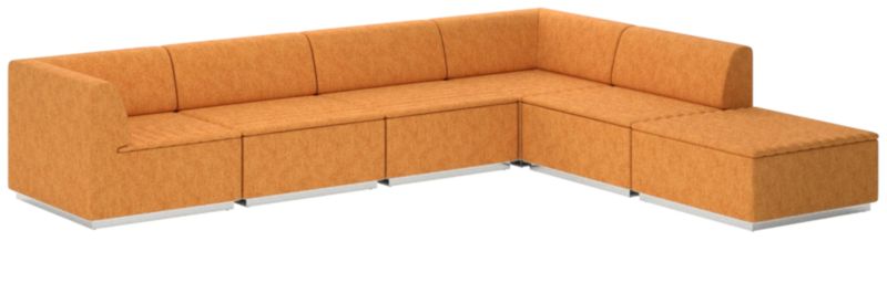 Salon 6-Piece Sectional Sofa Dream Ginger Tea - image 0 of 7